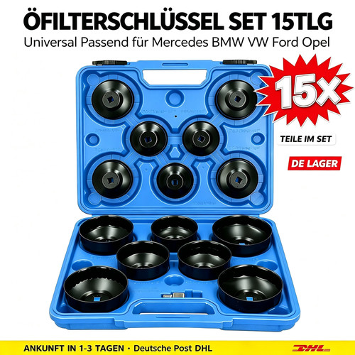 ölfilterschlüssel set 15tlg - Ölfilterschlüssel,